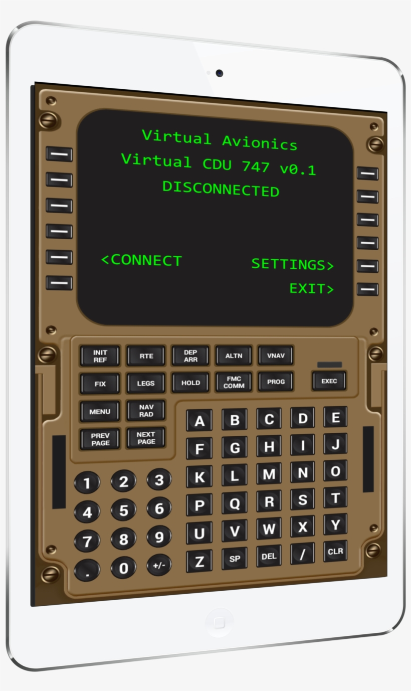 Virtual Cdu For Ifly 747 Is Now Available On App Store - B747 400 Cdu, transparent png #3436032