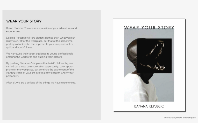 Banana Republic Anthem Ad -wear Your Story, transparent png #3436270