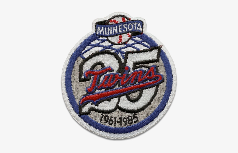 Minnesota Twins - Sports Logo - Patch - Patches - Collect - Minnesota Twins 25th Anniversary Patch, transparent png #3440202
