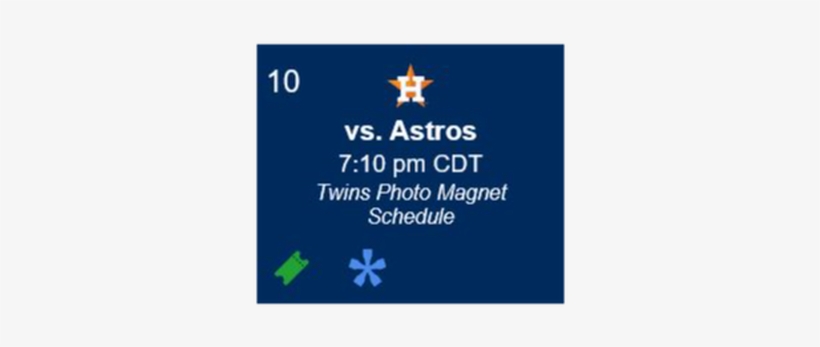 2 Tickets To Minnesota Twins Vs - Houston Astros, transparent png #3440323