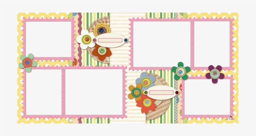 Plantilla Scrapbook 1 - Picture Frame, transparent png #3440855