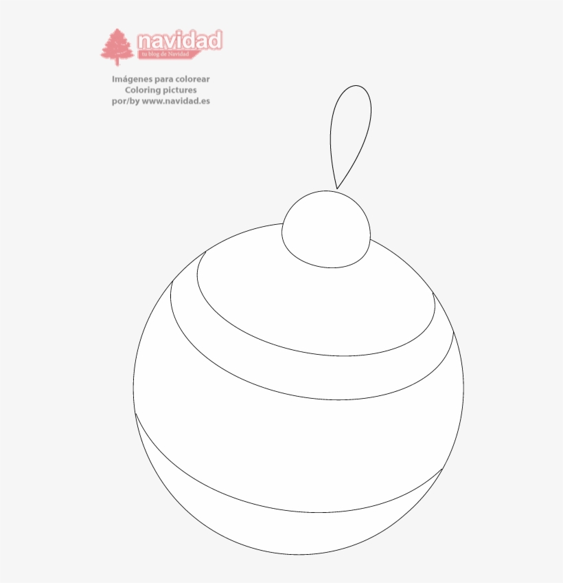 Bola Navidad Rayas - Circle, transparent png #3441044