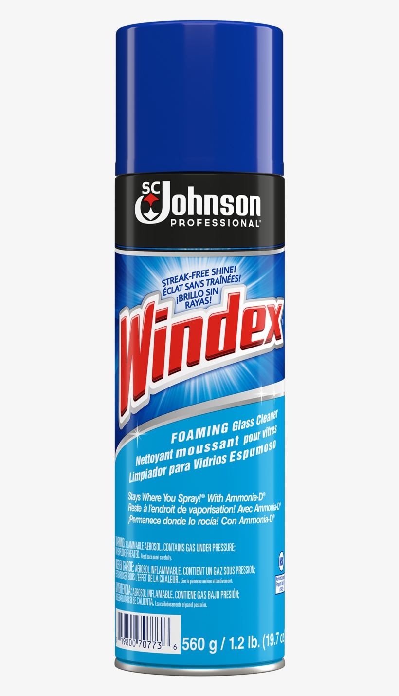 Scjp Windex Products - Windex 657996 Window Foaming Glass Cleaner, transparent png #3441090