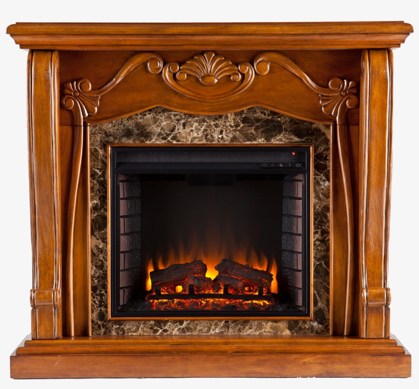 Harper Blvd Walnut Electric Fireplace Mantel Infrared, transparent png #3441124