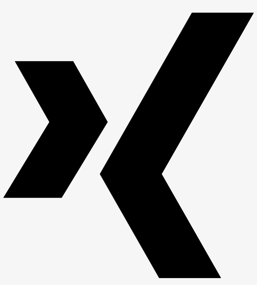 Xing,black - Icon Xing, transparent png #3441259