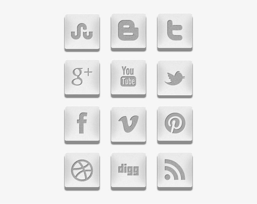 3d Silver Social Media Icons Icon Pack By Creativenerds - Social Icons Pack Silver Png, transparent png #3441305