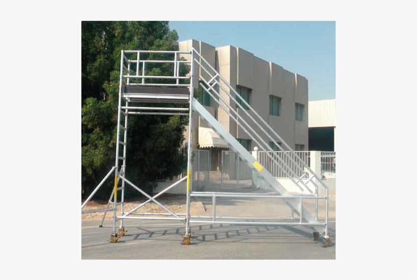 Stairway Mobile Tower - Aluminium Mobile Scaffolding Layher, transparent png #3441602