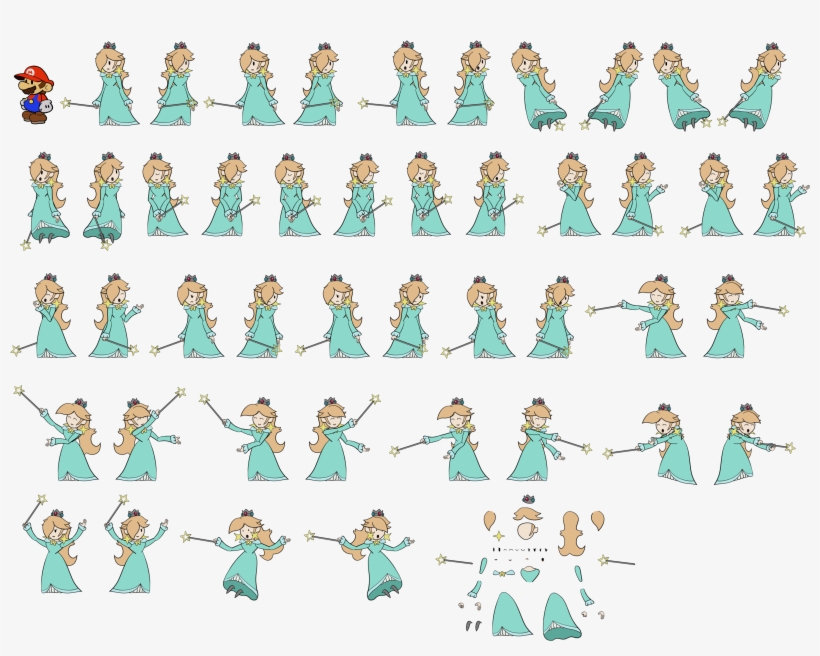 Click For Full Sized Image Rosalina - Paper Mario Rosalina, transparent png #3441651