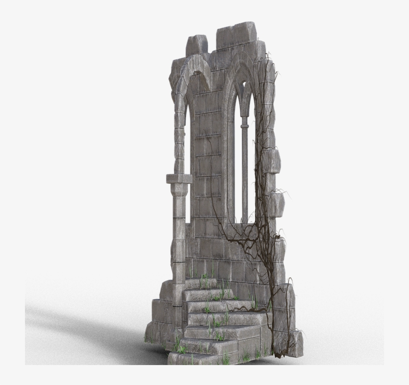 Ruin, Stairs, Window, Old, Stone, Masonry, Gradually - Monument, transparent png #3441861
