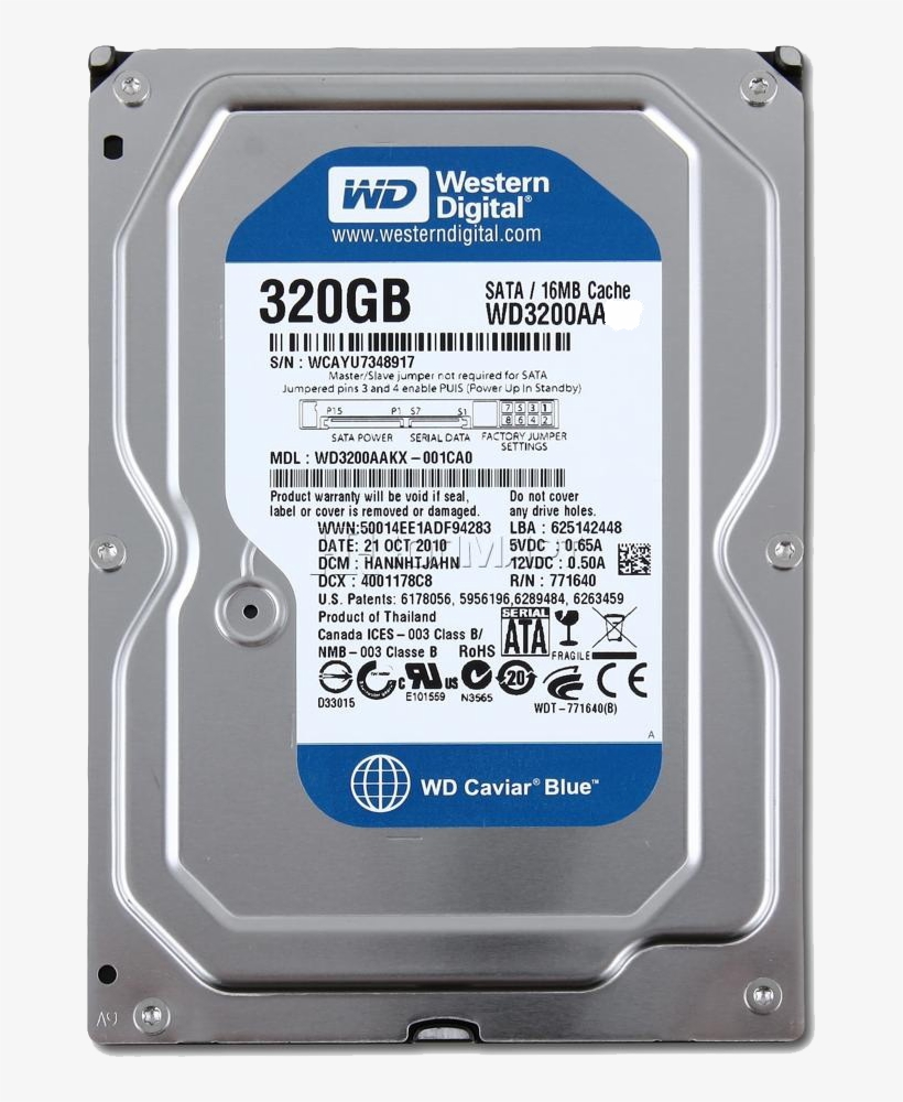 Western Digital 250gb Wd2500aajs, transparent png #3441963