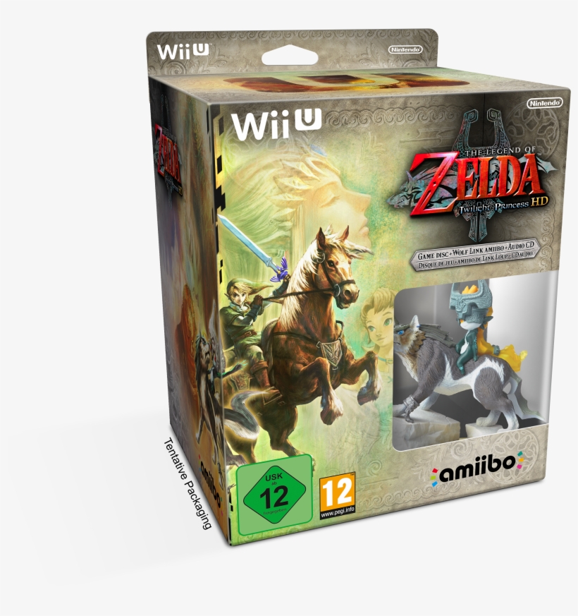 Nintendo Have Revealed The Boxart For The European - Nintendo Amiibo Wolf Link, transparent png #3441968