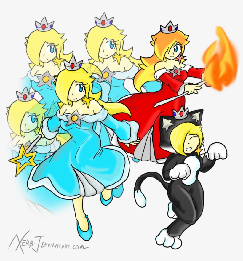 3d World By Xero-j On Deviantart - Super Mario 3d World Princess Rosalina, transparent png #3442018