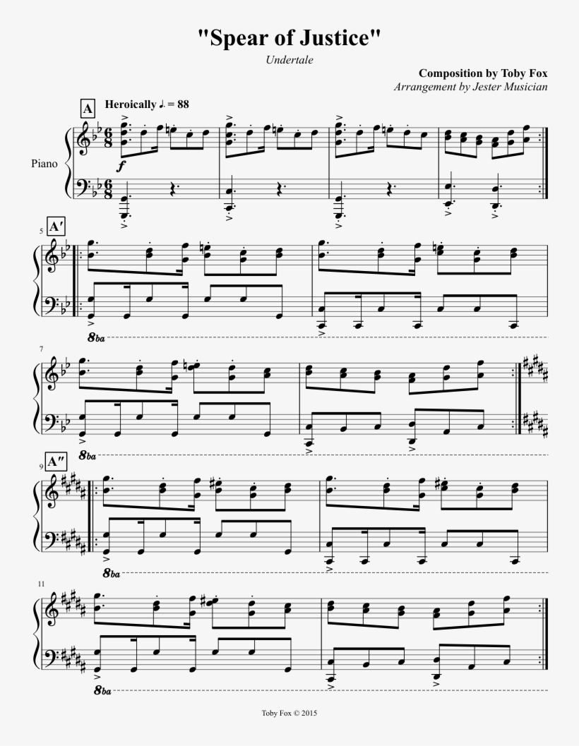 El Gato Montes Sheet Music Composed By Eythor Thorlaksson - Sheet Music, transparent png #3442370
