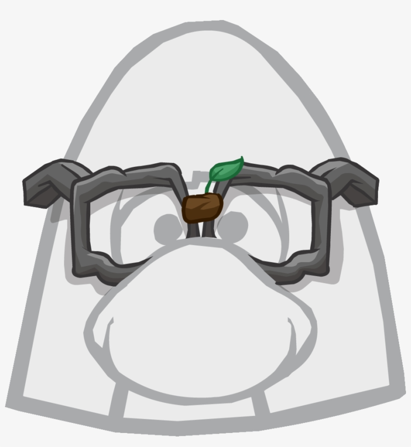 Cavegeek Glasses Icon - Club Penguin The Flip, transparent png #3442765