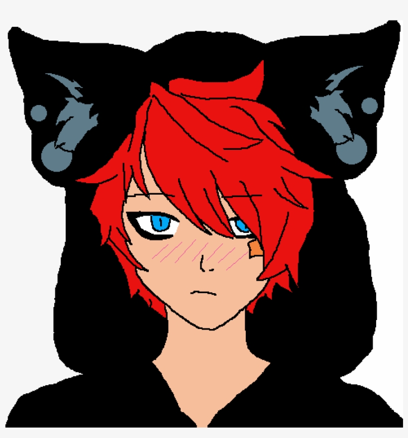 Blushing Catboy - Aphmau And Aaron Anime, transparent png #3443103