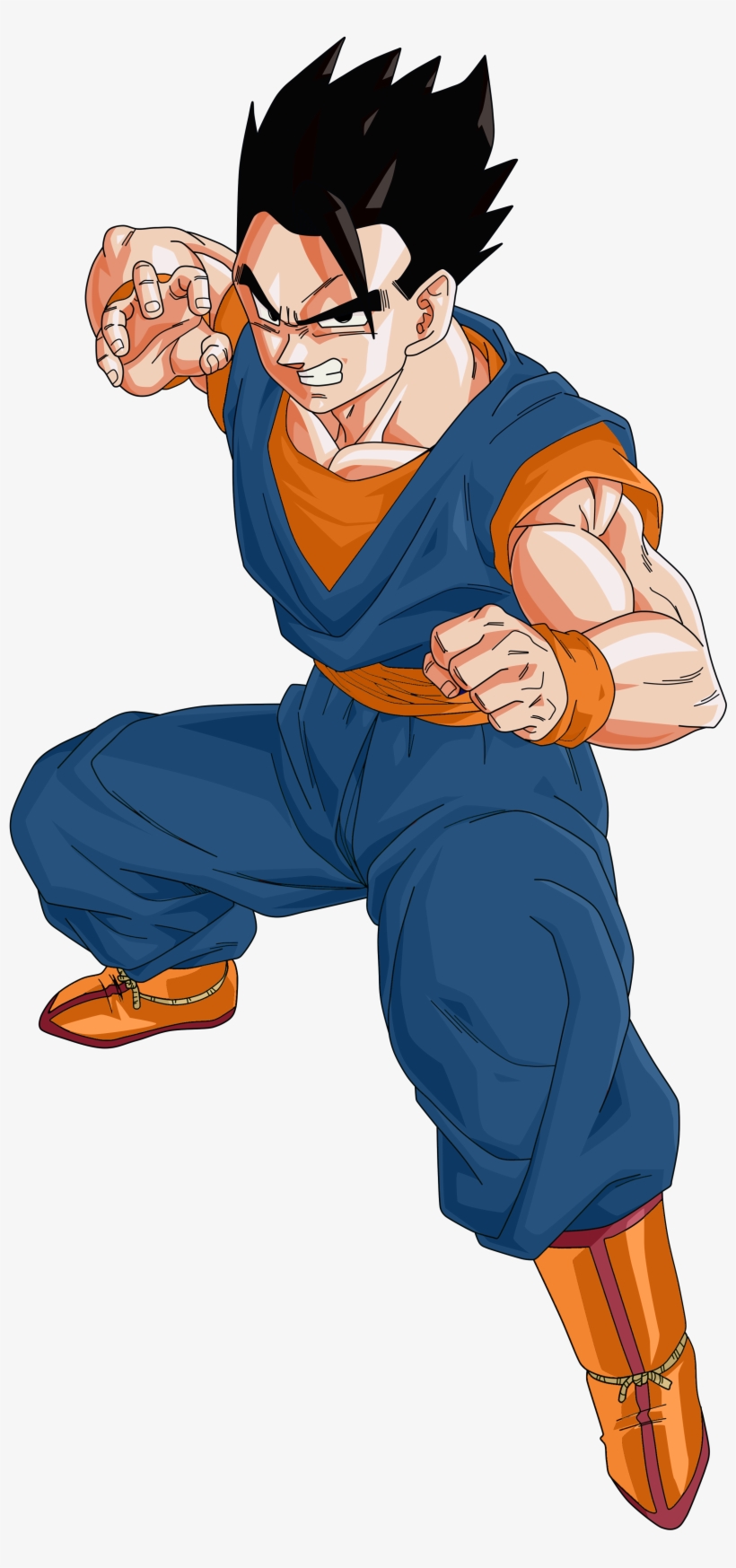 It Looks A Lot Like Vegeto - Dbz Gohan Stance, transparent png #3443358