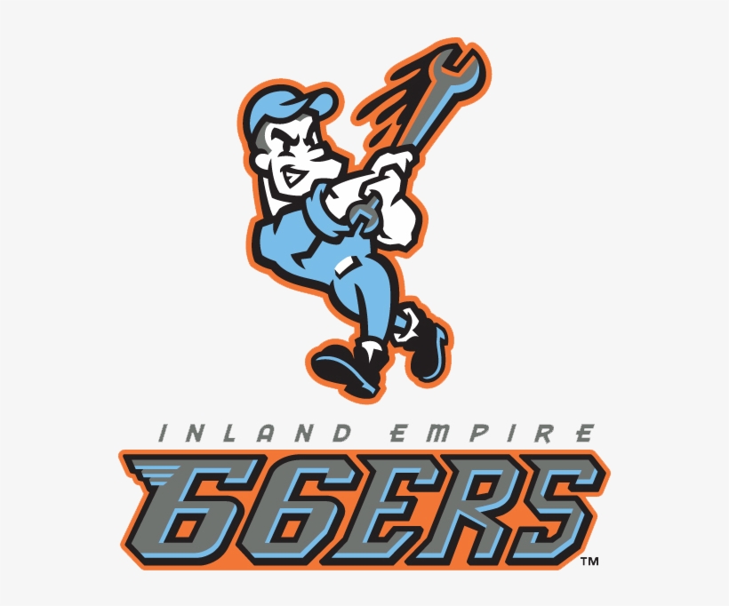 Meet Tim Salmon And Get His Bobblehead At An Ie 66ers - Inland Empire 66ers Logo, transparent png #3444013