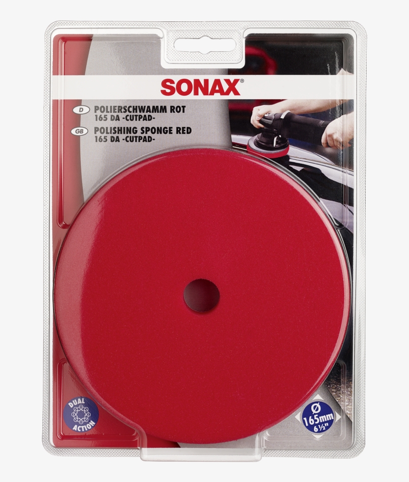 04934410 Sonax Polierschwamm Rot - Sonax, transparent png #3444068