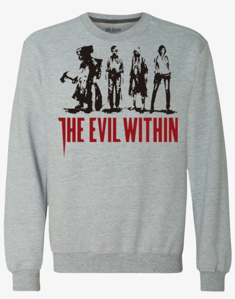 The Evil Within Premium Crewneck Sweatshirt - Badass Superhero Heavyweight Crewneck Sweatshirt 9, transparent png #3444127