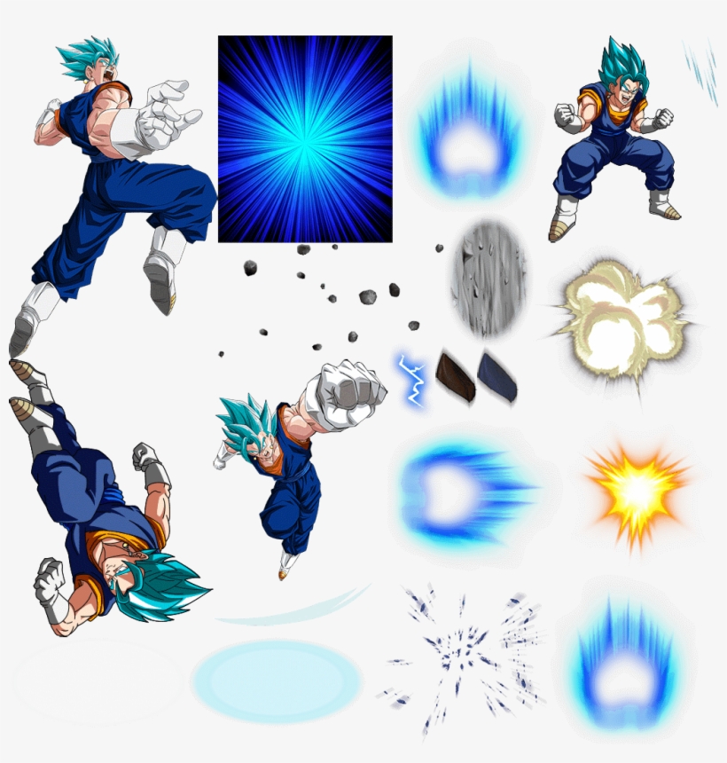 Lr Vegito Blue / Super Attack Graphics Preview - Graphic Design, transparent png #3444287