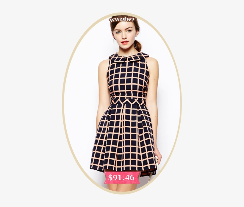 Zooey Deschanel's Chambray Cutout Dress On New Girl - Het Schip, transparent png #3444827