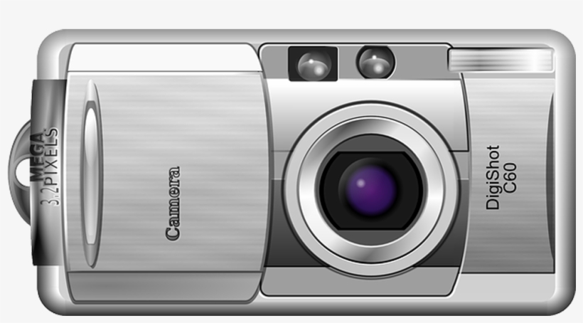 Câmera Fotográfica Em Png - Digital Camera Clip Art, transparent png #3445056