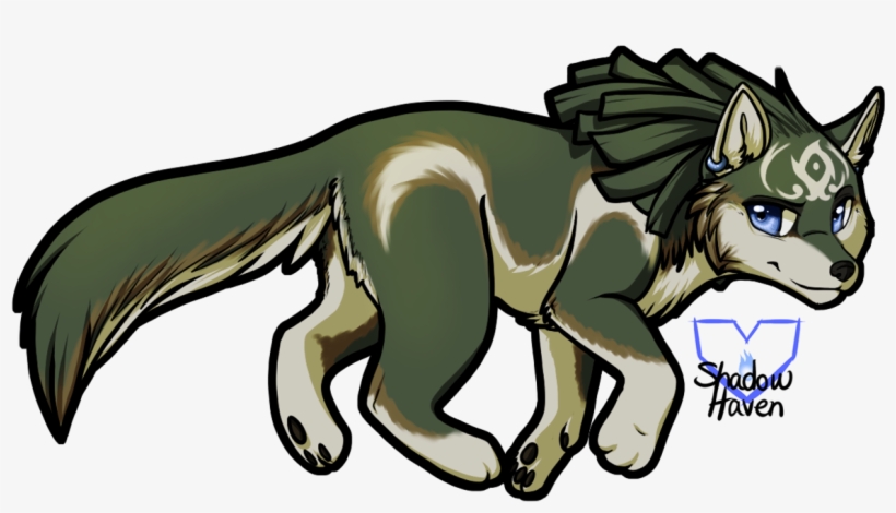 Wolf Link Chibi Speedpainting By Shadowhaven0-d5b425e - Link Loup Chibi, transparent png #3445209
