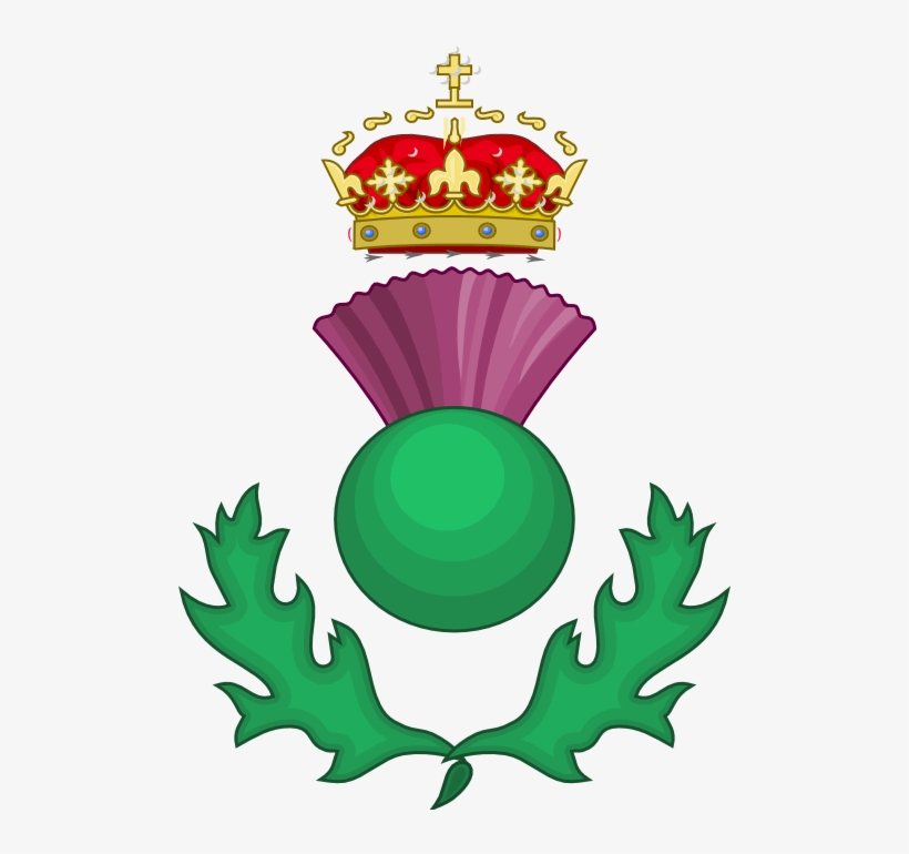 Scottish Thistle As A Heraldic Badge - Thistle Scotland, transparent png #3445302
