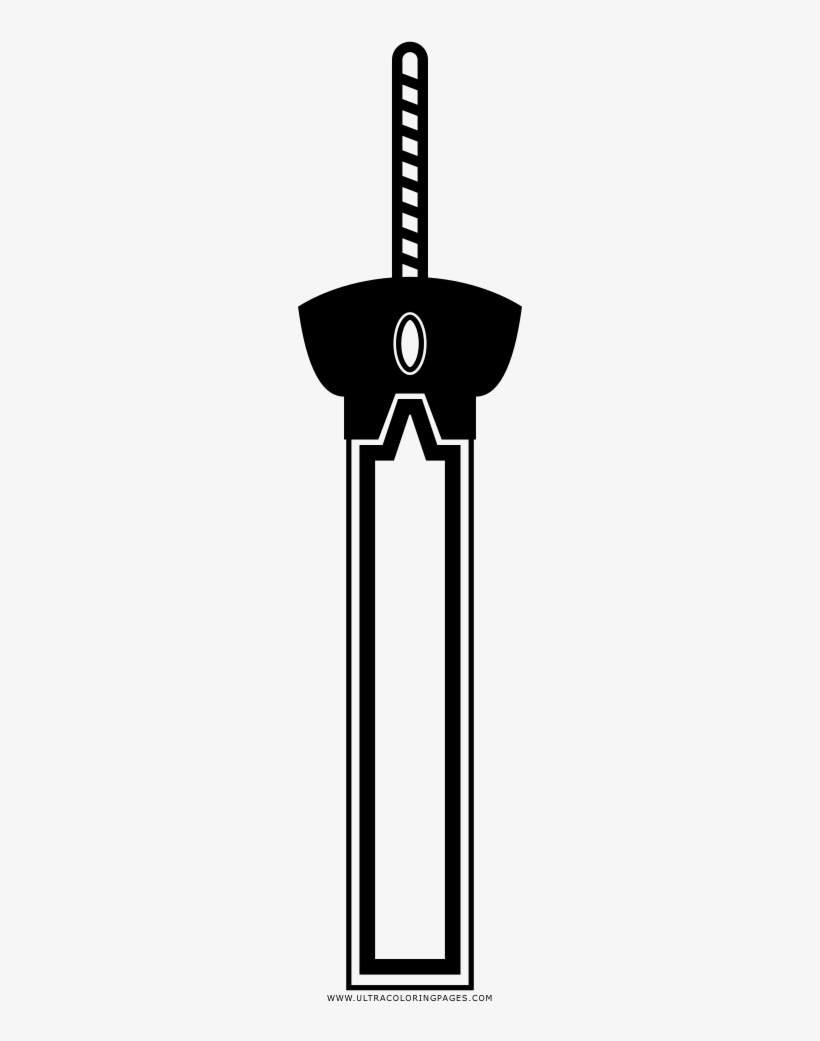 Greatsword Coloring Page - Illustration, transparent png #3445586
