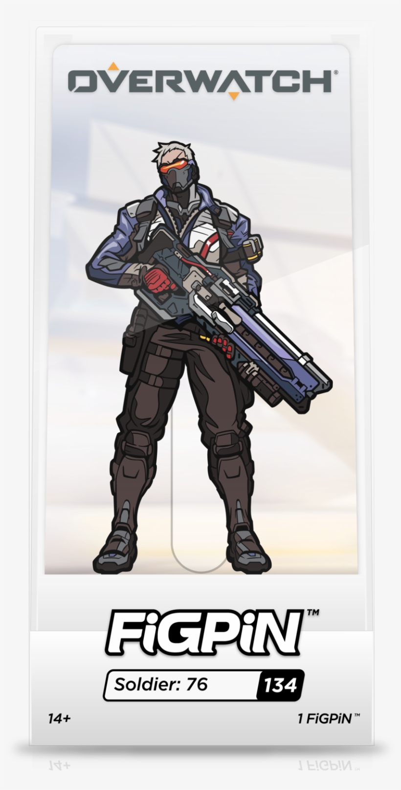 76 - Overwatch Figpin Soldier 76, transparent png #3445697