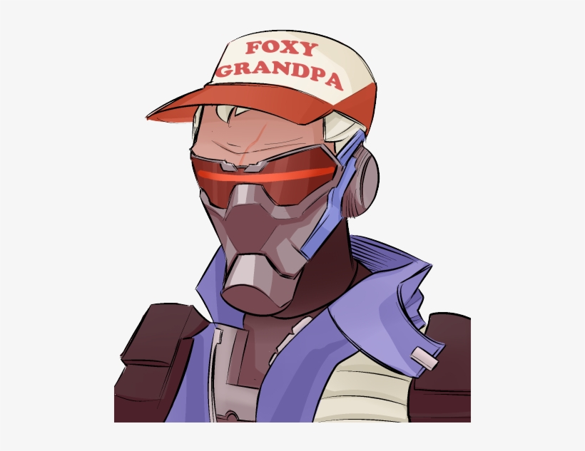 View Samegoogleiqdbsaucenao 1469669501145 , - Overwatch Soldier 76 Foxy Grandpa, transparent png #3445896