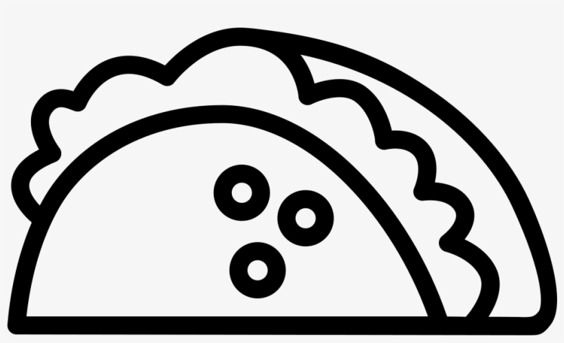 Mexican Taco Comments - Silueta De Un Taco, transparent png #3445953