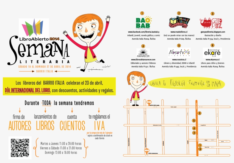 Imagen Semana Literaria "libro Abierto" De Barrio Italia - Cartoon, transparent png #3447052