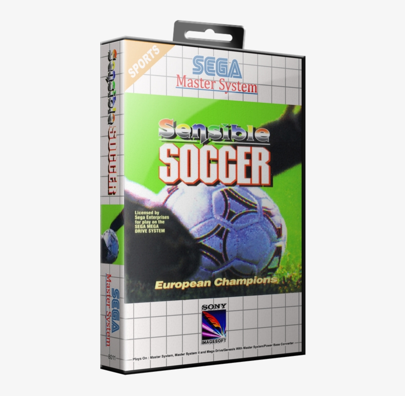 Sega Master System 3d Box Art By Retrokenesis - Sensible Soccer European Champions (mega Drive), transparent png #3447314