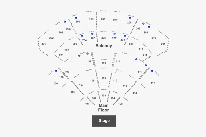 Encore Theater Seating Chart Las Vegas