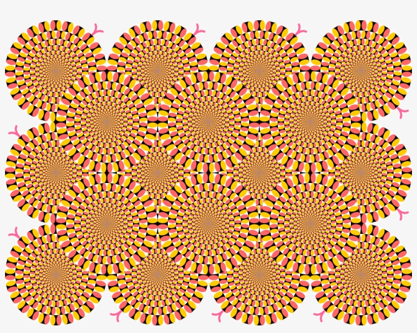 Peripheral Drift Illusion Rotating Snakes - Rotating Snakes Akiyoshi Kitaoka - Free Transparent ...