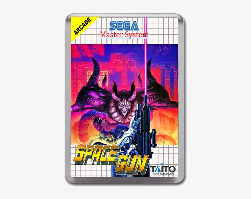 Space Gun Sega Master System Game Inspired Fridge Magnet - Space Gun Sega Master System, transparent png #3447717
