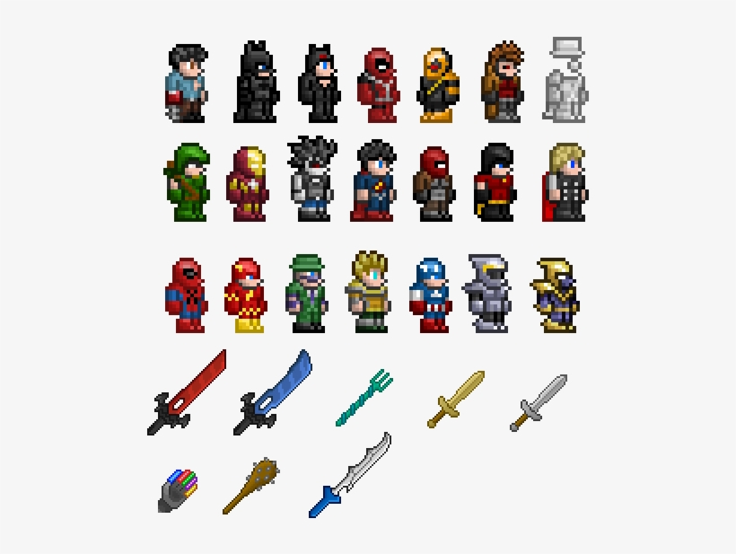 Best Of Sprite Sheet Png - Terraria Character Sprite Sheet, transparent png #3448121