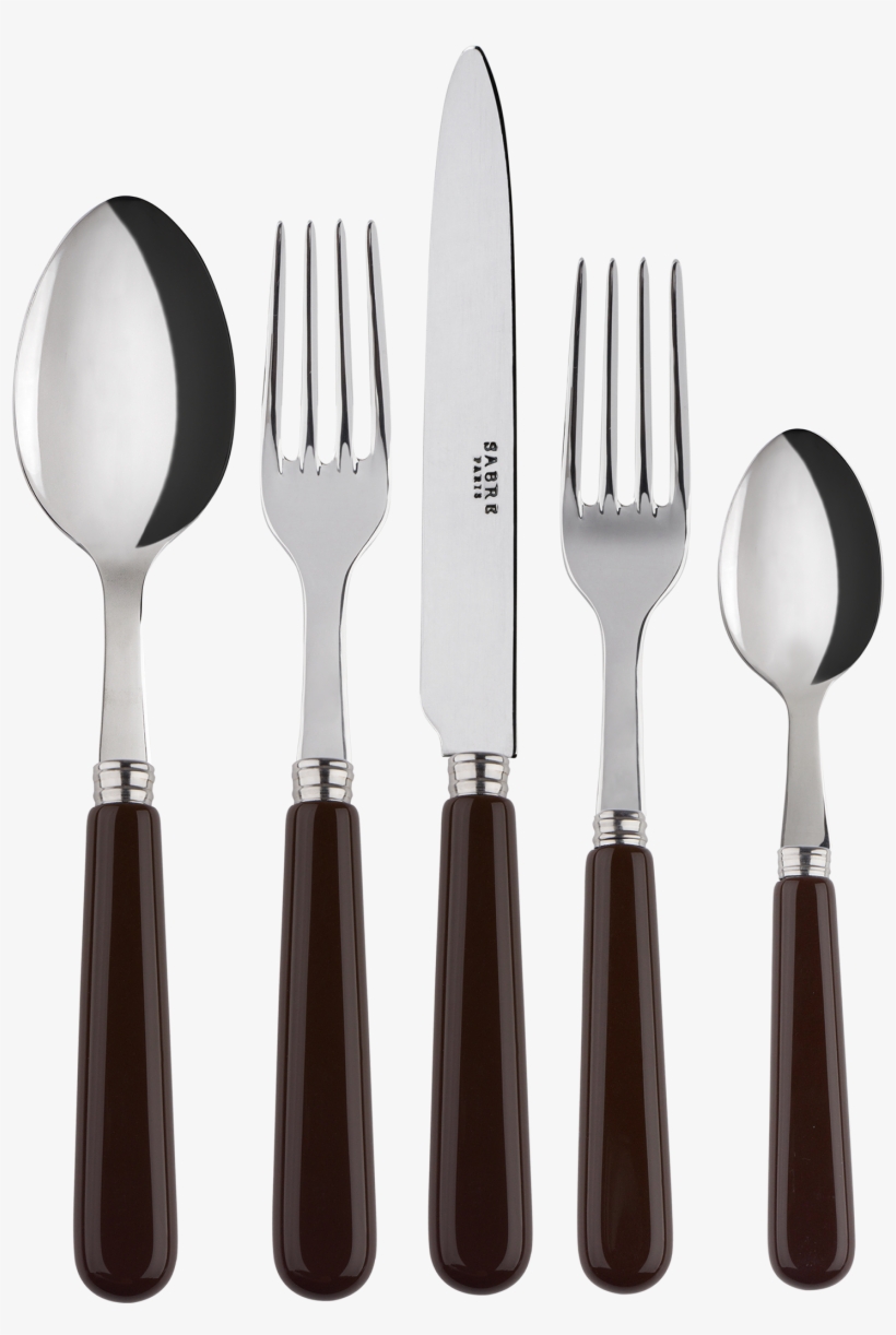 Brown Classic Collection - Sabre Couverts 4 Pièces - Basic Ménagères, transparent png #3448176