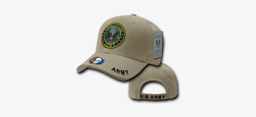 S001 - Military Cap - U - S - Army Seal - Khaki - Military Caps, transparent png #3448278