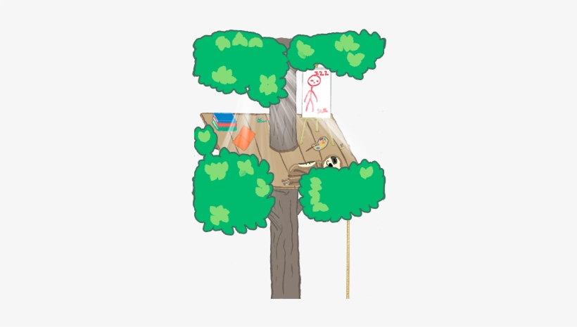 The Tree-house Is Where We Keep All Miscellaneous Fun - Tree, transparent png #3448936