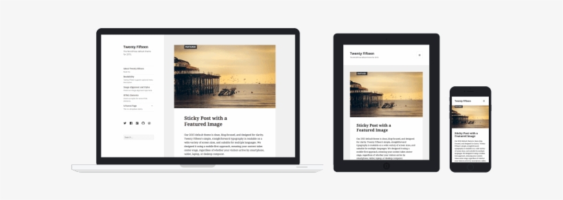 New Blog Homepage - Twenty Fifteen, transparent png #3448982