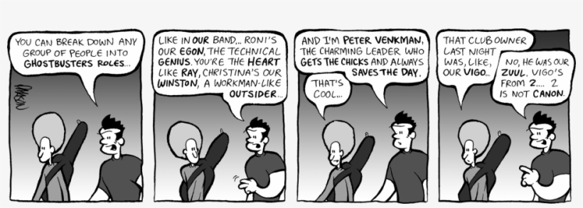 "everyone Is A Ghostbuster" - Comic Strip Of The Outsiders Book, transparent png #3449460