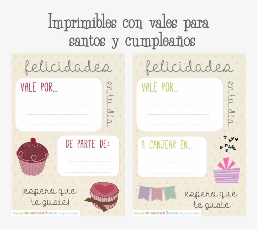 Stunning Imprimibles Vales Cumpleaos With Para Regalar - Vales De Regalo De Cumpleaños, transparent png #3449675