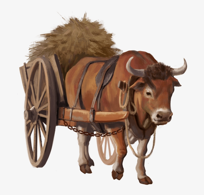 Ox Cart - Ox, transparent png #3449823