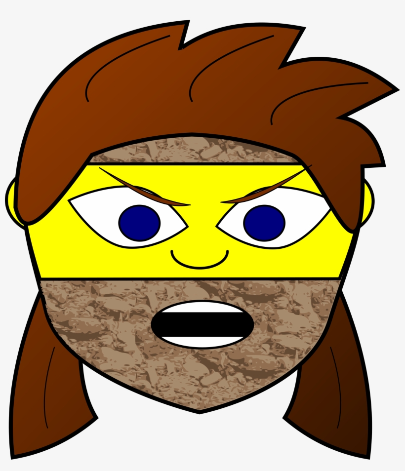 Big Image - Rock Girl Full V-neck Tees, transparent png #3450701