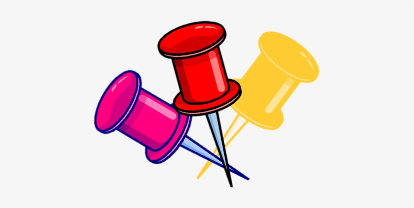3 Thumbtacks, transparent png #3451455