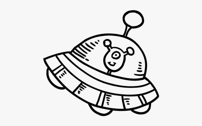 Ufo - Nave Espacial Para Dibujar, transparent png #3451638