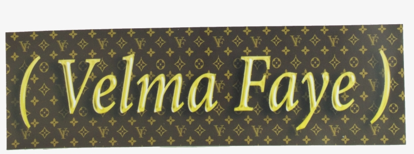 Image Of Velma Faye Box Logo Sticker - Calligraphy, transparent png #3452370