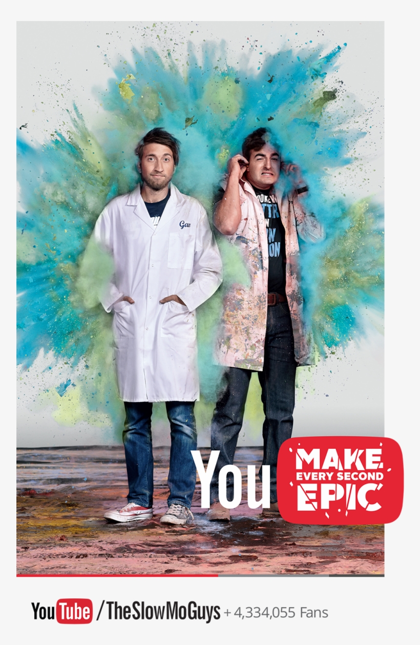 The Slow Mo Guys Are One Of The Budding Youtube Acts - The Slow Mo Guys, transparent png #3453177
